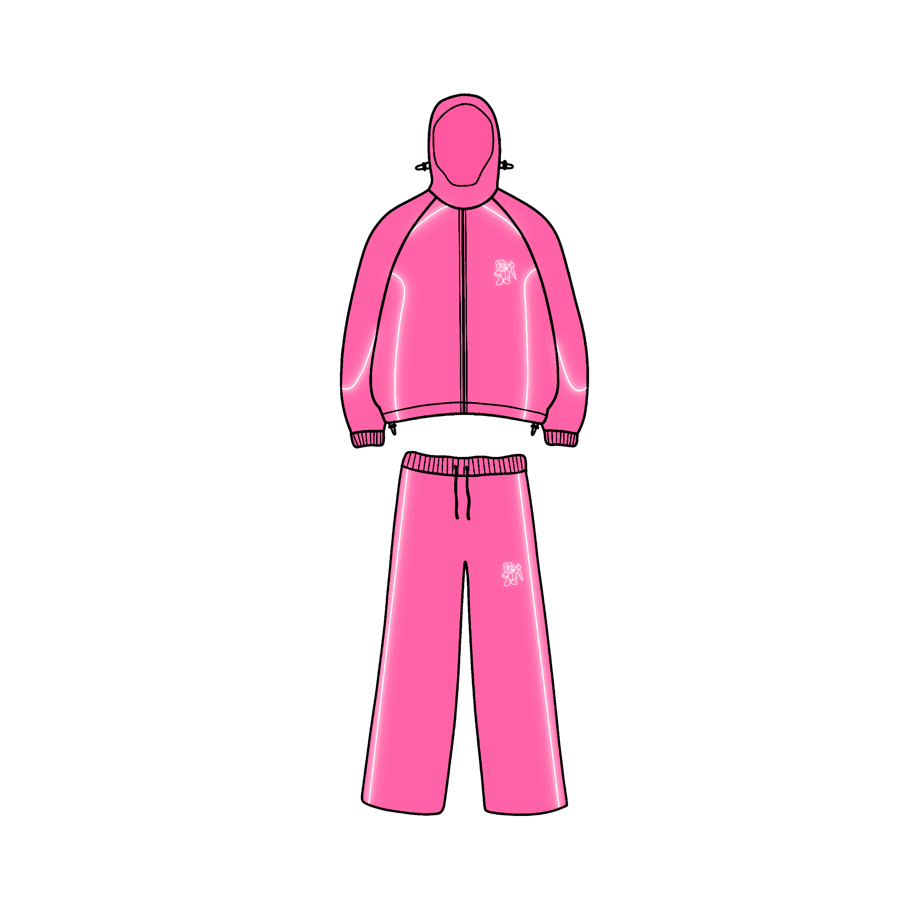 REFLECTIVE TRACKSUIT (ROSA)