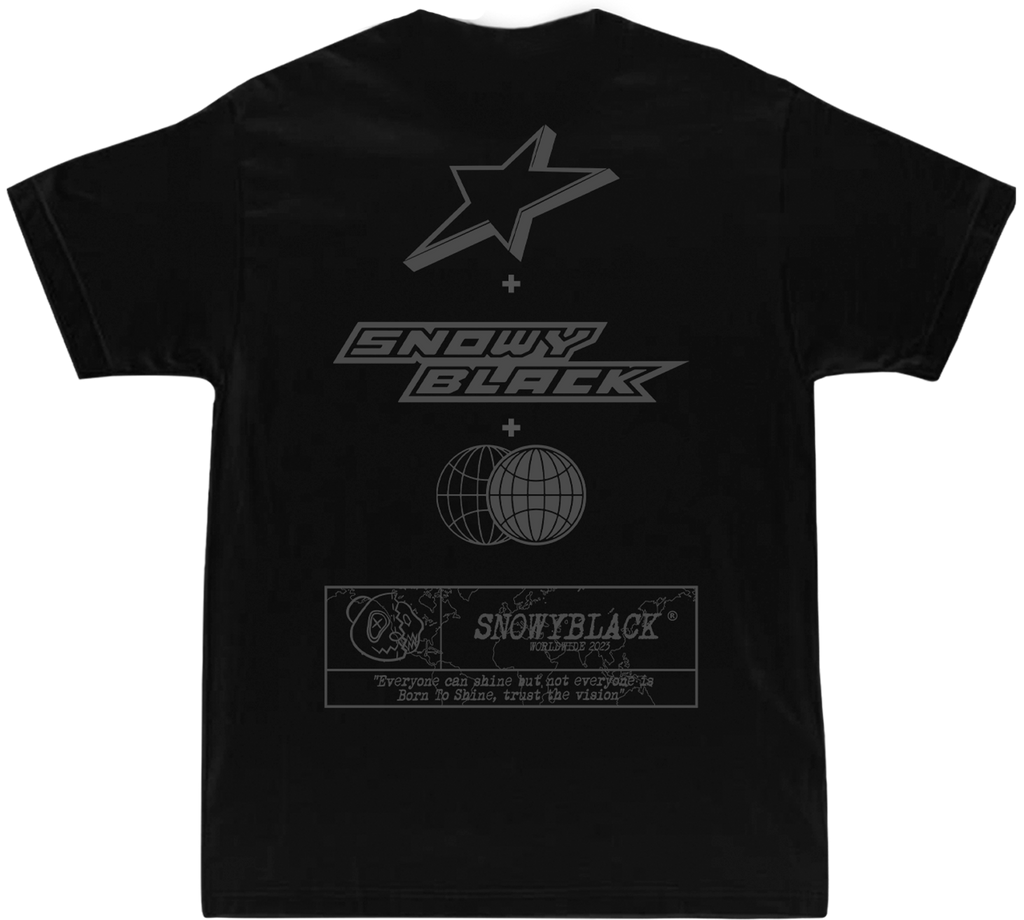 Star Logo Snowy Tee (Black)