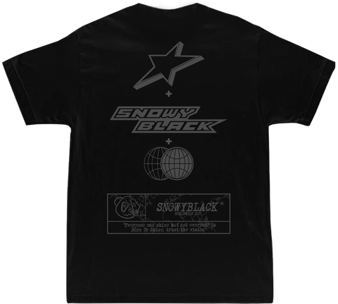 Star Logo Snowy Tee (Black)