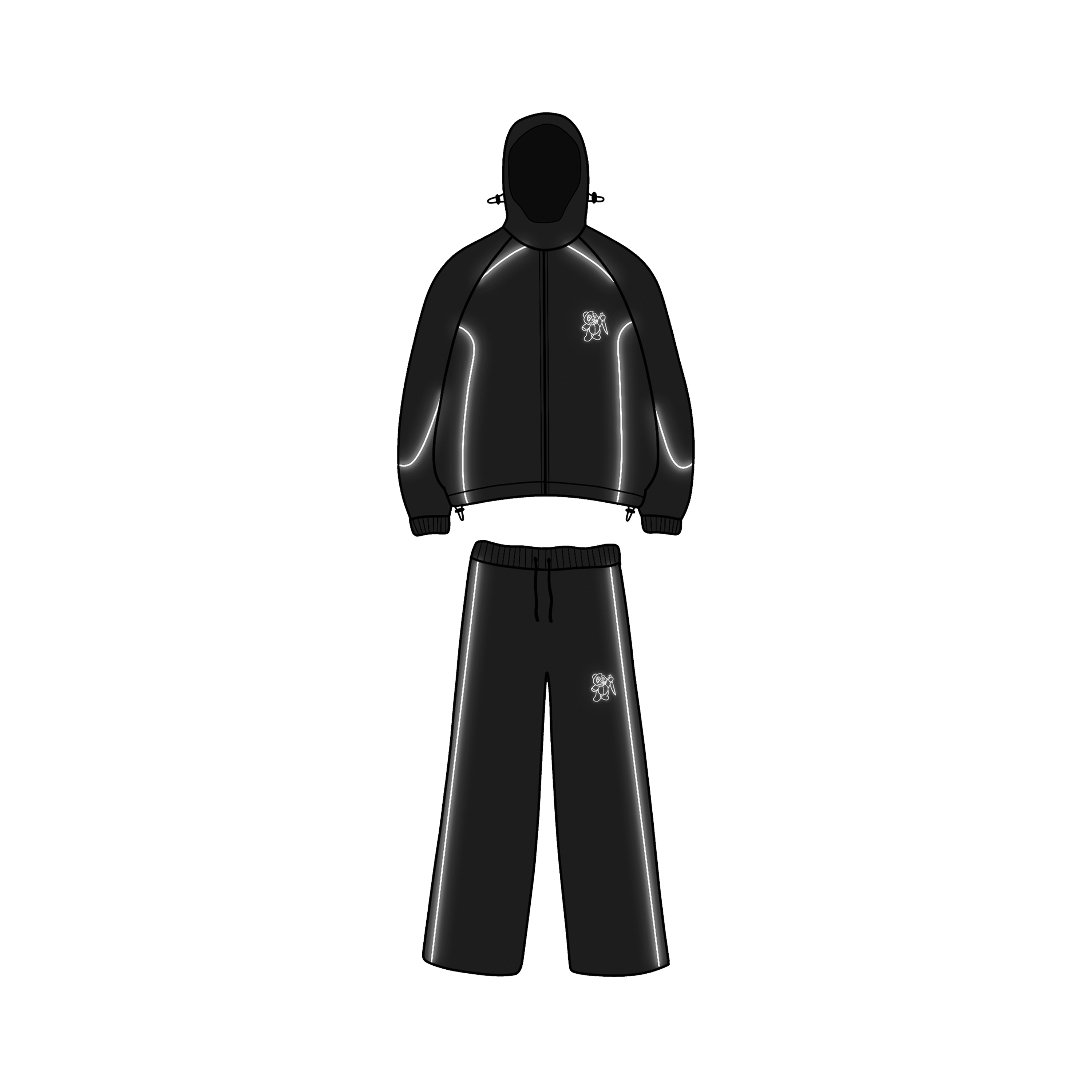 REFLECTIVE TRACKSUIT 2025 (NEGRO)