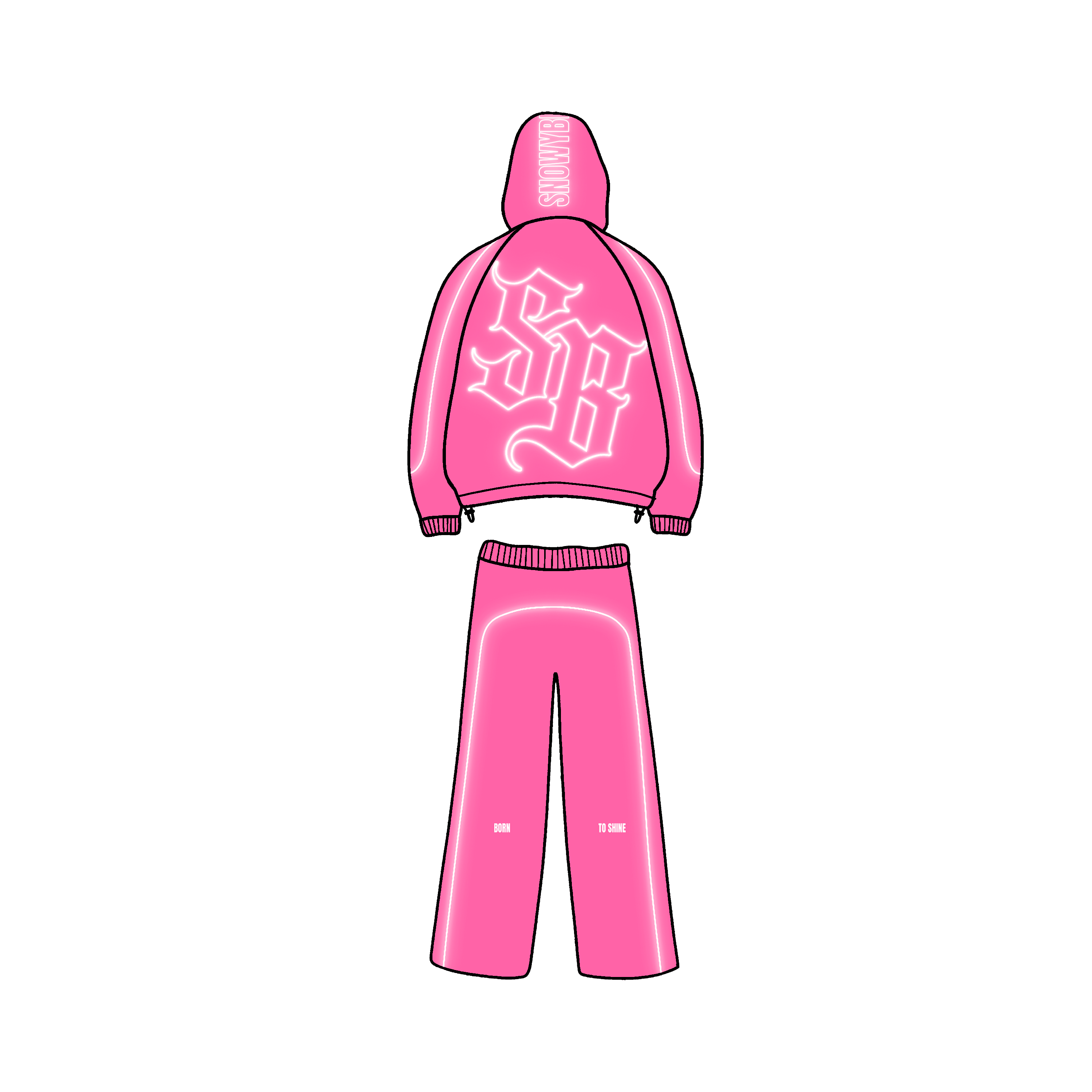 REFLECTIVE TRACKSUIT (ROSA)