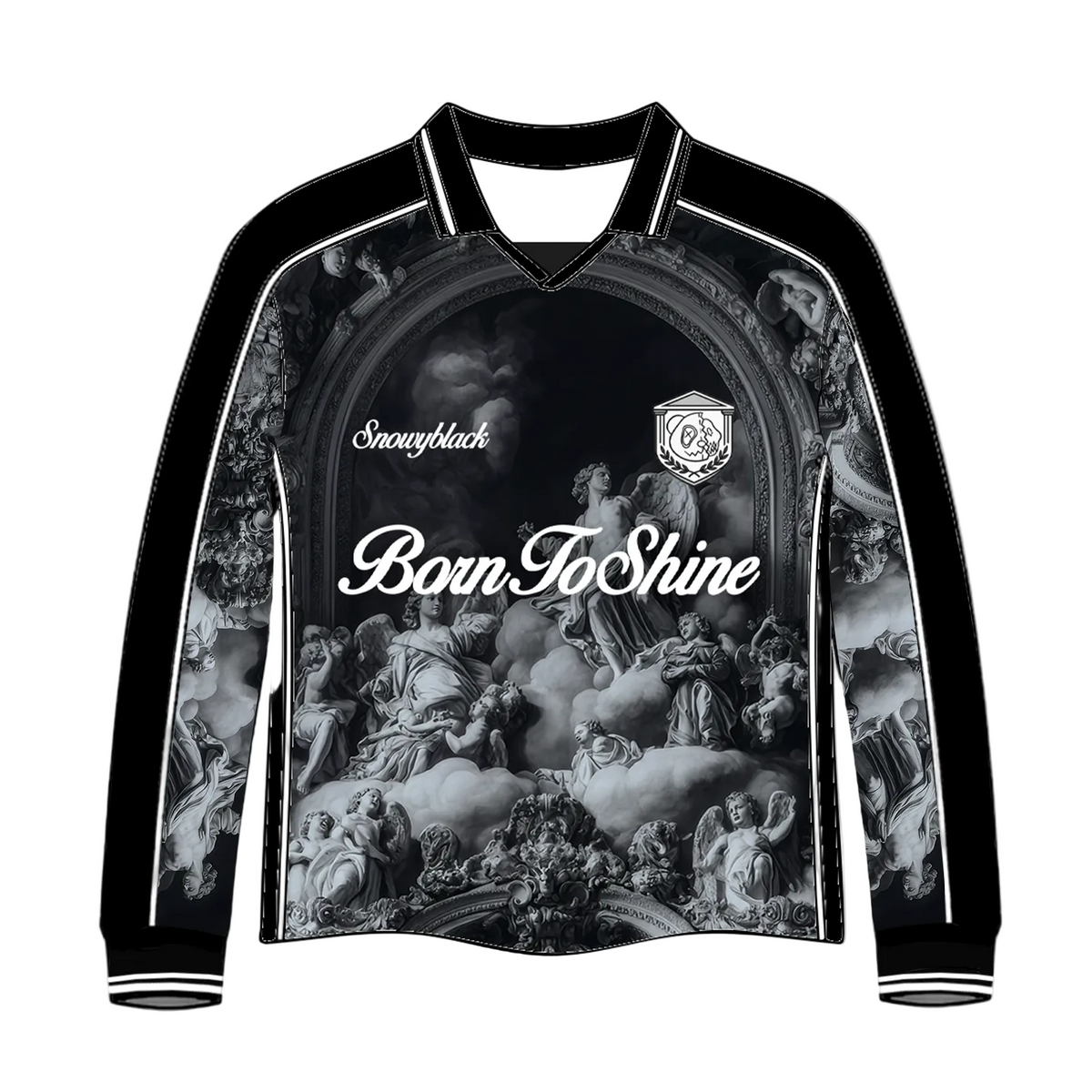 SNOWYBLACK FC "LONGSLEEVE FOOTBALL SHIRT"