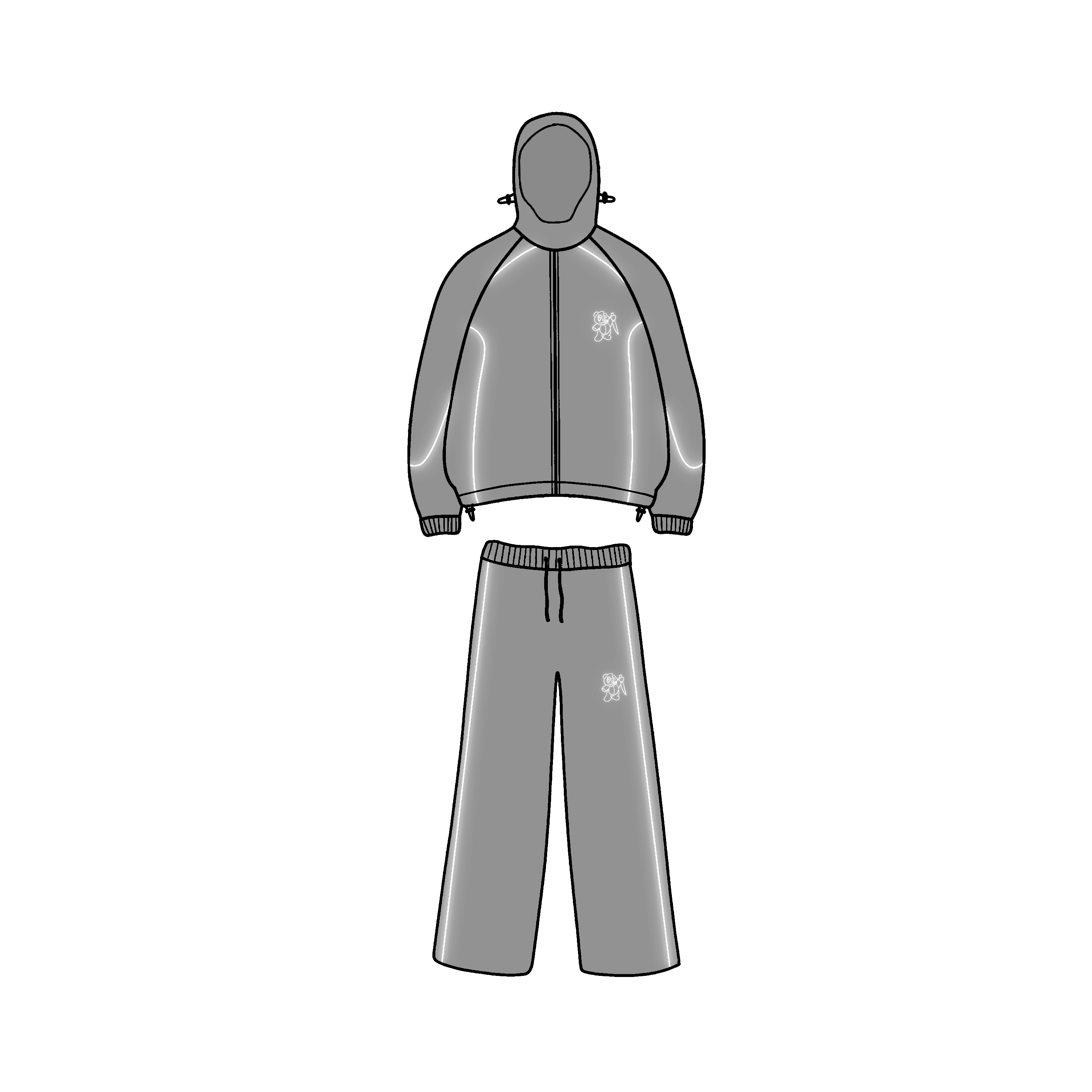 REFLECTIVE TRACKSUIT (GRIS)
