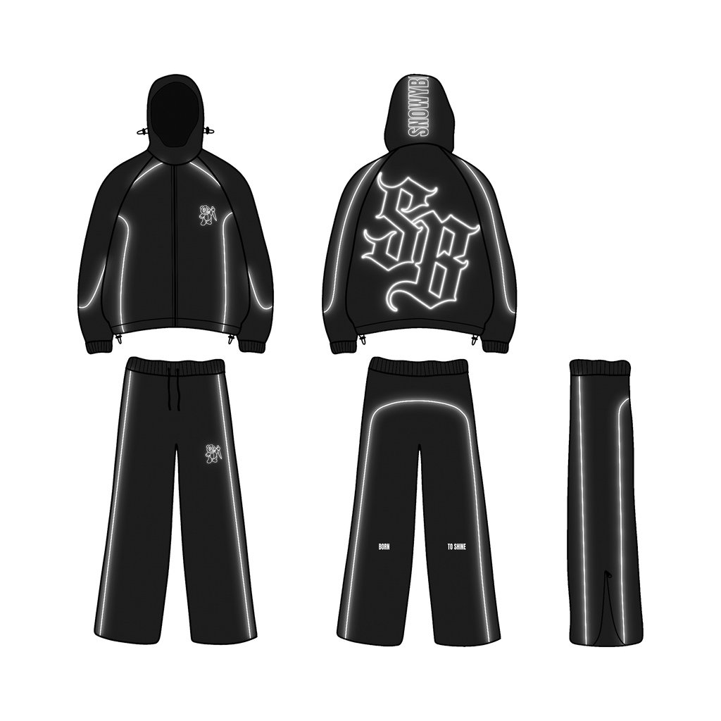 REFLECTIVE TRACKSUIT 2025 (NEGRO)